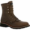Rocky MonoCrepe 8in Steel Toe Western Boot, CHOCOLATE, M, Size 13 RKW0437